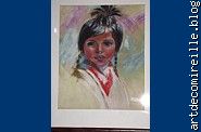 Pastel - enfant amerindien